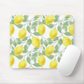 Lemon Tree Pattern Mousepad (Mit Mouse)