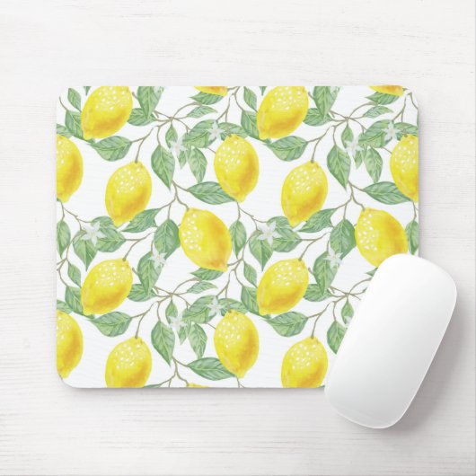 Lemon Tree Pattern Mousepad (Mit Mouse)