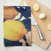  Lemon Tree Patterned Kitchen Towel Geschirrtuch (Viertel Falte)