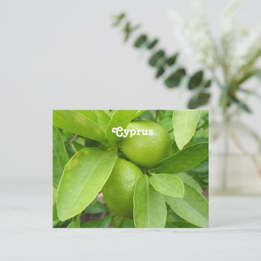 Lemon Tree Postkarte (Stehend Vorderseite)