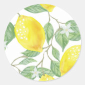 Lemon Tree Runder Aufkleber (Vorderseite)
