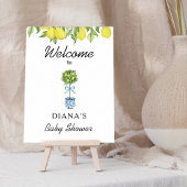 Lemon Tree Summer Baby Dusche Willkommen Poster