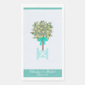 Lemon Tree Topiary Robin's Egg Blue Serviette (Vorderseite)