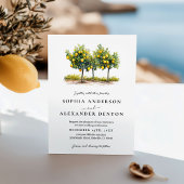 Lemon Tree Wedding Einladung im mediterranen Stil