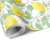 Lemon Tree Wrapping Paper Geschenkpapier (Rolleneckpunkt)