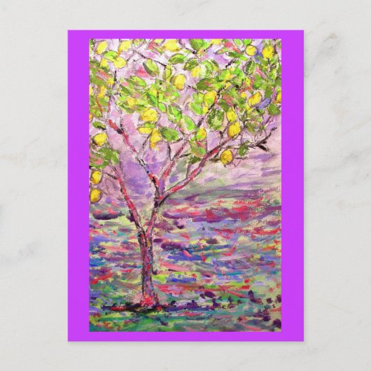 Lemon Tree Zen Postkarte (Vorderseite)