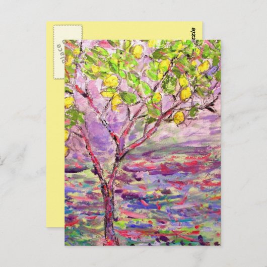 Lemon Tree Zen Postkarte (Vorne/Hinten)