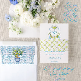 Lemon Trellis Einladungsbanderole