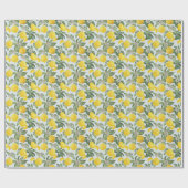 Lemon Tropical Frucht Vintages Muster Geschenkpapier (Flach)