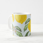Lemon Tropical Frucht Vintages Muster Kaffeetasse (Vorderseite Links)