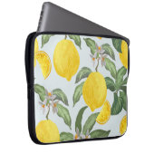Lemon Tropical Frucht Vintages Muster Laptopschutzhülle (Vorne Rechts)
