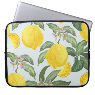 Lemon Tropical Frucht Vintages Muster Laptopschutzhülle