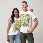 Lemon Tropical Frucht Vintages Muster T-Shirt (Unisex)