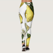 Lemon Tropical Fruit Pattern Leggings (Rückseite)