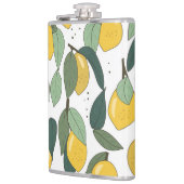 Lemon Tropical: Hell Vintag, nahtlos Flachmann (Links)