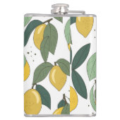Lemon Tropical: Hell Vintag, nahtlos Flachmann (Rückseite)