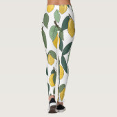 Lemon Tropical: Hell Vintag, nahtlos Leggings (Rückseite)