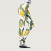 Lemon Tropical: Hell Vintag, nahtlos Leggings (Rechts)