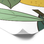 Lemon Tropical: Hell Vintag, nahtlos Poster (Ecke)
