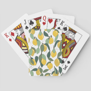 Lemon Tropical: Hell Vintag, nahtlos Spielkarten