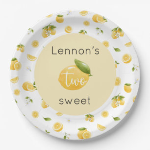 Lemon Two Sweet 2. Geburtstag Pappteller