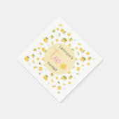Lemon Two Sweet Birthday Party Serviette (Ecke)