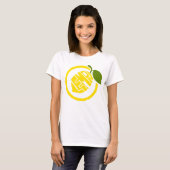 Lemon Typografie, T - Shirt für Frauen (Vorne ganz)
