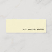 Lemon UAWG Wedding Website | Mini-Karten Mini Visitenkarte (Rückseite)