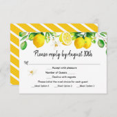 Lemon UAWG with Meal Options Card Einladung (Vorne/Hinten)