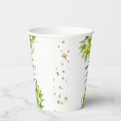 Lemon und Blätter Brautparty Paper Cups Pappbecher (Rechts)