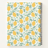 Lemon und Blätter Niedlich Fruit Journal Notebook Notizblock (Rückseite)