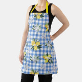 Lemon und Blue Gingham Schürze für den Sommer (InSitu)