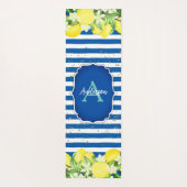 Lemon und Blue Monogram Übungsmatte Yogamatte (Rückseite)