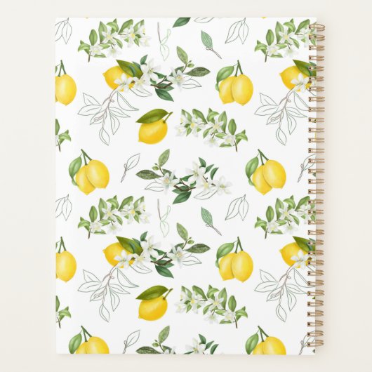 Lemon und Blume Custom Planer (Rückseite)