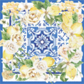 Lemon und Blume im Sommer im Mittelmeer Aufkleber (Vorderseite)