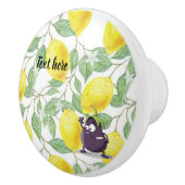 Lemon und die Eggplant-Keramik Pull Keramikknauf (Rechts)