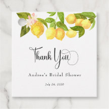 Lemon und Greenery | Brautparty Vielen Dank