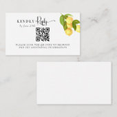 Lemon und Greenery | UAWG | Begleitkarte (Vorne/Hinten)