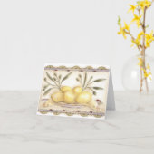 Lemon und Ladybug - Note Card Karte (Gelbe Blume)