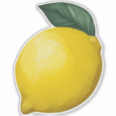 Lemon und Leaf-Aufkleber Aufkleber (Vorderseite)
