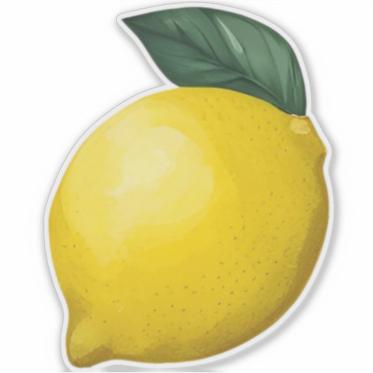 Lemon und Leaf-Aufkleber Aufkleber (Vorderseite)