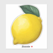 Lemon und Leaf-Aufkleber Aufkleber (Blatt)