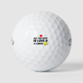 LEMON UND LIEBE GOLFBALL (Vorderseite)