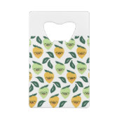 Lemon und Limon Citrus Cartoon Illustration Geldbeutel Flaschenöffner (Rückseite)