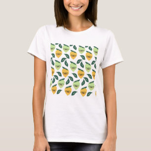 Lemon und Limon Citrus Cartoon Illustration T-Shirt