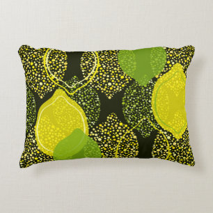 Lemon und Limon nahtlos. Dekokissen