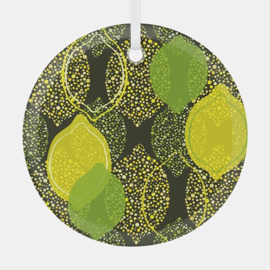 Lemon und Limon nahtlos. Ornament Aus Glas (Vorderseite)