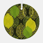 Lemon und Limon nahtlos. Ornament Aus Glas (Rückseite)