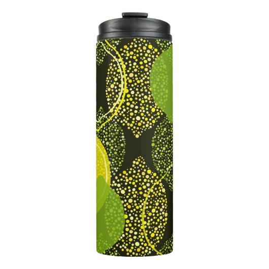 Lemon und Limon nahtlos. Thermosbecher (Vorderseite)