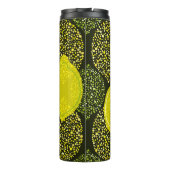 Lemon und Limon nahtlos. Thermosbecher (Rückseite)